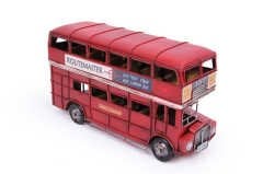 Dekoratif Metal Araba Londra Şehir Otobüsü 1210E-3309