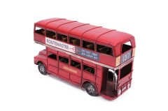 Dekoratif Metal Araba Londra Şehir Otobüsü 1210E-3309