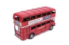 Dekoratif Metal Araba Londra Şehir Otobüsü 1210E-3309