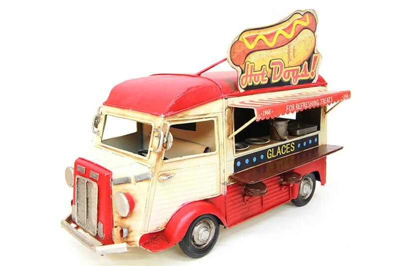 Dekoratif Metal Fast Food Arabası C0769