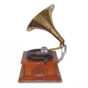 Ahşap Kare  Gramofon