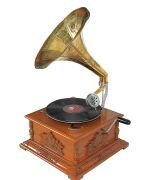 Ahşap Kare  Gramofon
