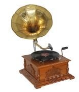 Ahşap Kare  Gramofon