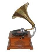 Ahşap Kare  Gramofon