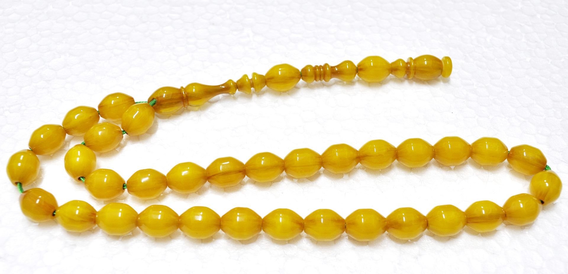 Sıkma Kehribar Tesbih 9*11 mm (KHR-11055)