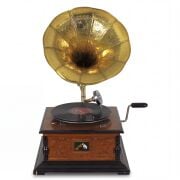 Ahşap Kare  Gramofon