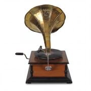 Ahşap Kare  Gramofon