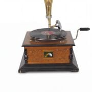 Ahşap Kare  Gramofon
