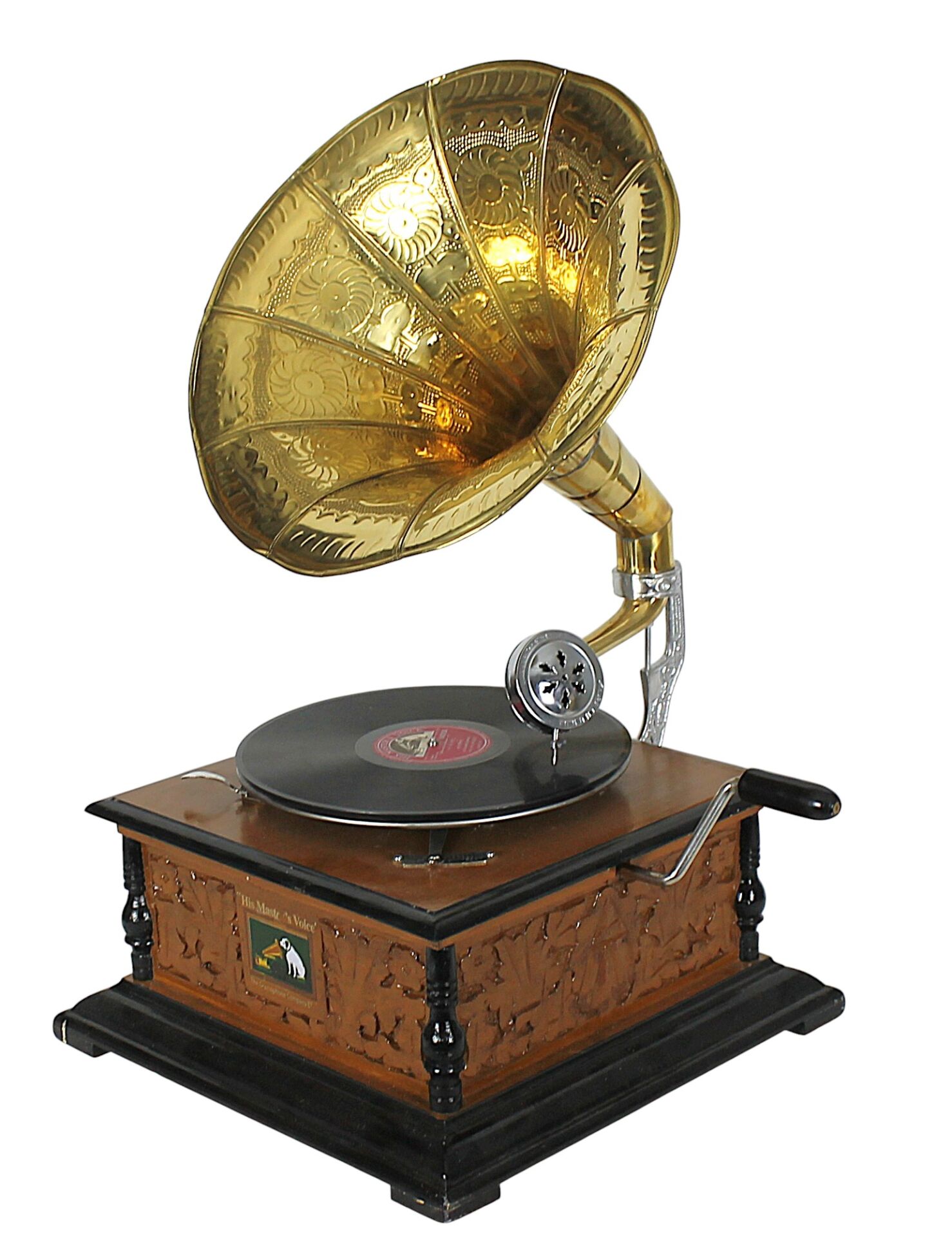 Ahşap Kare  Gramofon