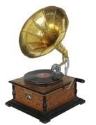 Ahşap Kare  Gramofon