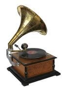 Ahşap Kare  Gramofon