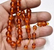 Ateş Kehribar Tesbih 9*10 mm (KHR-11062)