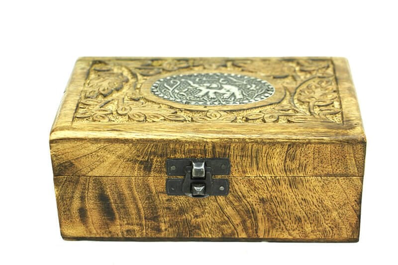 Eskitme Ahşap Antik Kutu 15x6x10 cm. 197/D