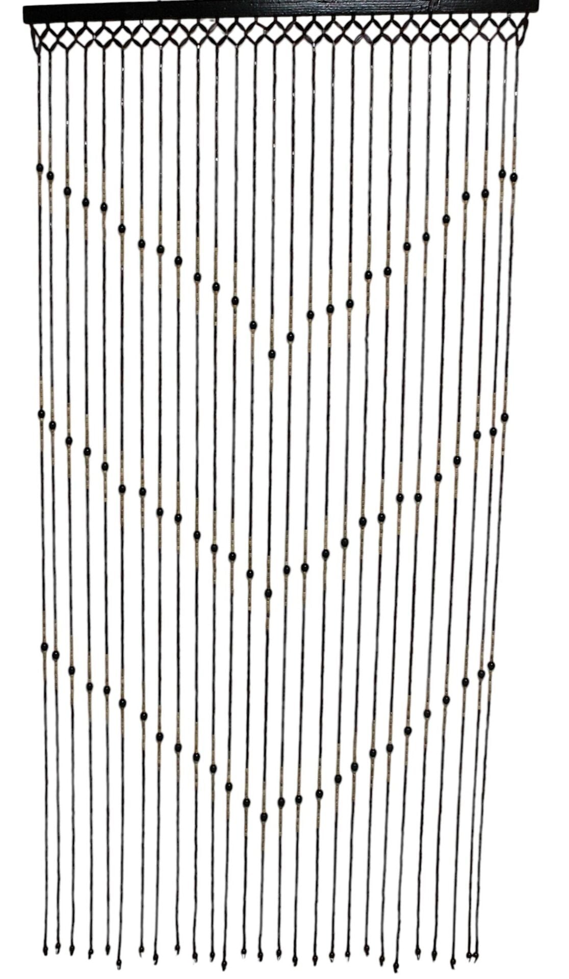Ahşap Boncuklu Kapı perdesi 90x180 cm. 27 Sıra K021