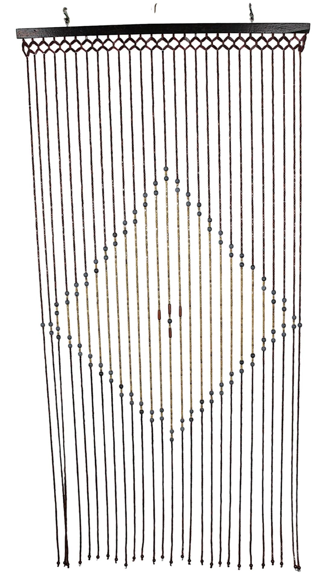 Ahşap Boncuklu Kapı perdesi 90x180 cm. 27 Sıra K022