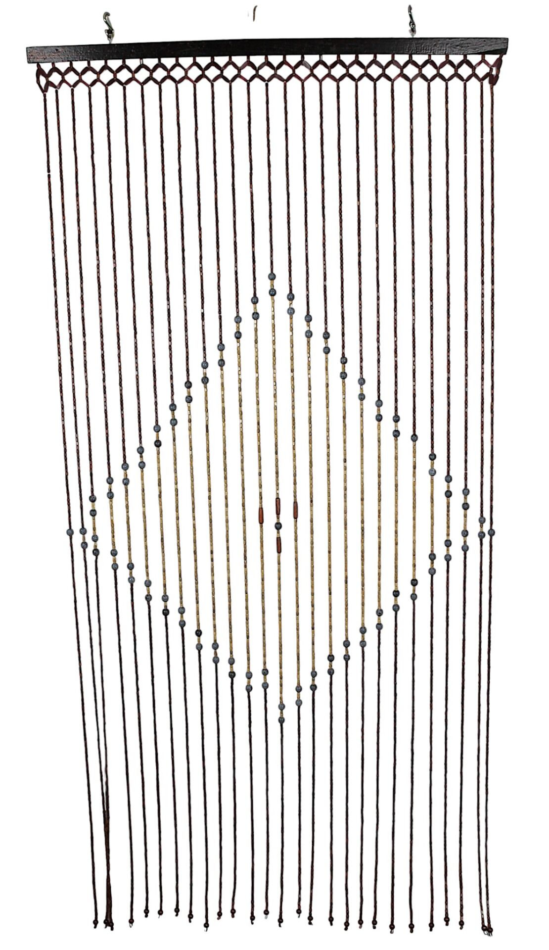Ahşap Boncuklu Kapı perdesi 90x180 cm. 27 Sıra K022