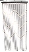 Ahşap Boncuklu Kapı perdesi 90x180 cm. 27 Sıra K023