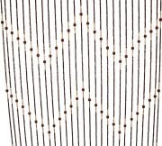 Ahşap Boncuklu Kapı perdesi 90x180 cm. 27 Sıra K023