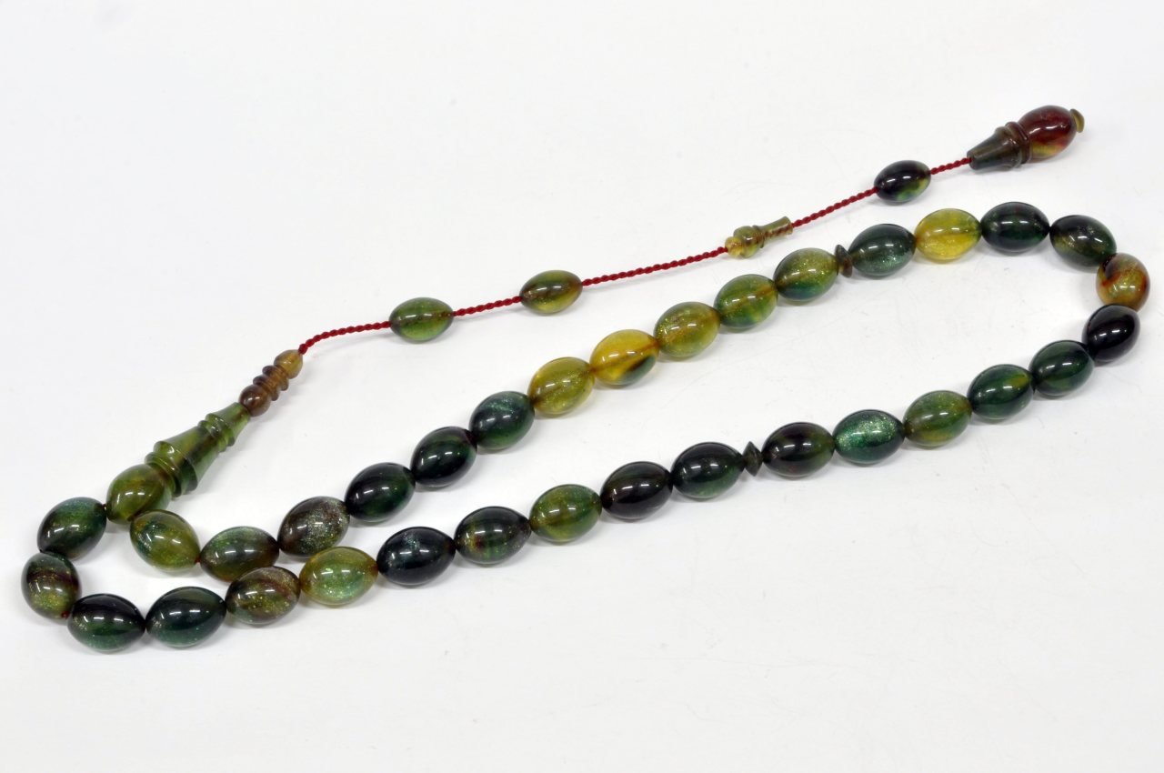 Sıkma Kehribar Tesbih  (Khr -10870)