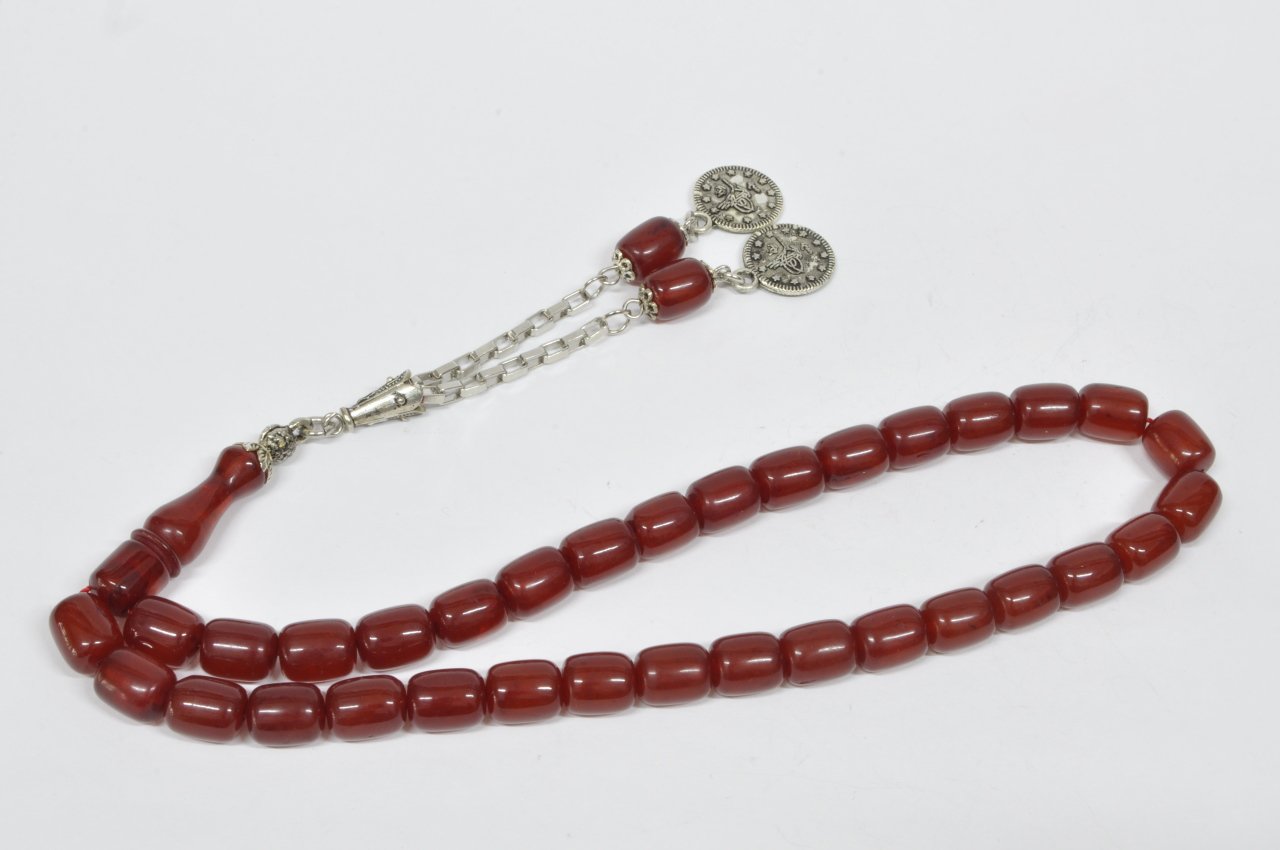 Sıkma Kehribar Tesbih  (Khr -10873)