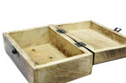 Eskitme Ahşap Antik Kutu 15x6x10 cm. 197/A