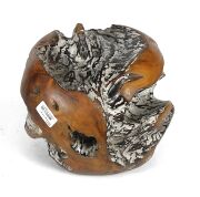 Doğal Ahşap Dekoratif Küre K01 28x28x26 cm.