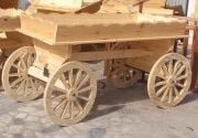 Eskitme Ahşap At Arabası 130x75 h:85 cm. K02