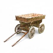 Eskitme Ahşap At Arabası 130x75 h:85 cm. K02