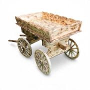 Eskitme Ahşap At Arabası 130x75 h:85 cm. K02
