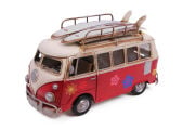 Dekoratif Metal Minibüs Çerçeveli ve Kumbaralı 0910E-1387