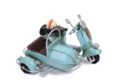 Dekoratif Metal Scooter Sepetli 1510A-8018