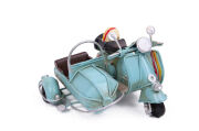Dekoratif Metal Scooter Sepetli 1510A-8018