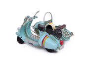 Dekoratif Metal Scooter Sepetli 1510A-8018