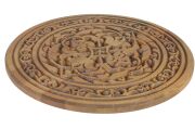 Ahşap Oymalı Sehpa Tablası 39 cm.