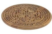 Ahşap Oymalı Sehpa Tablası 39 cm.